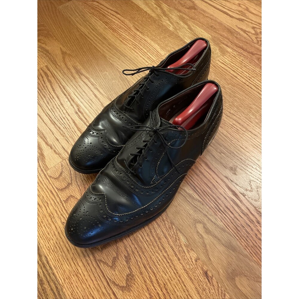 Allen Edmonds "MCALLISTER" WingTip Mens Oxfords 10.5 D Black Made in USA